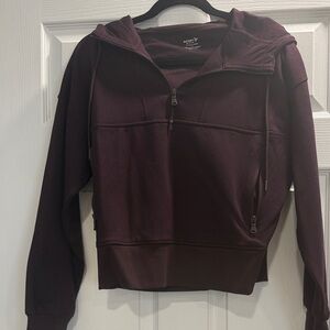 Old Navy Active Maroon Fleece Hoodie